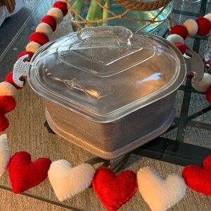 Vintage Guardian Service Ware Aluminum Triangle Pot With Glass Lid